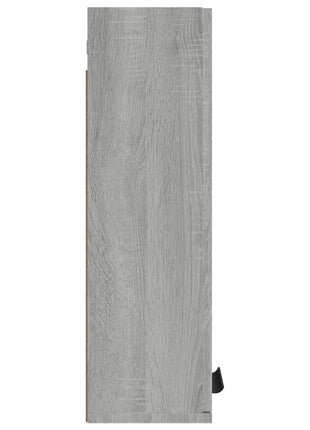 Badkamerkast wandgemonteerd 32x20x67 cm grijs sonoma eikenkleur