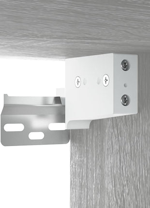 Badkamerkast wandgemonteerd 32x20x67 cm grijs sonoma eikenkleur
