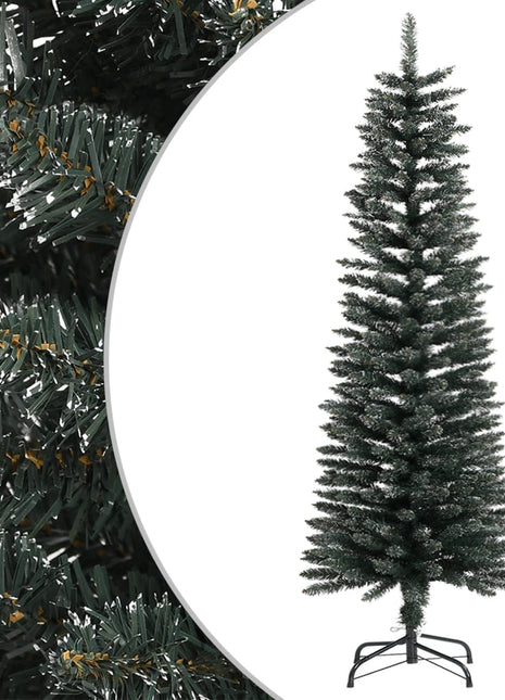 Kunstkerstboom Met Standaard Smal Pvc Groen
