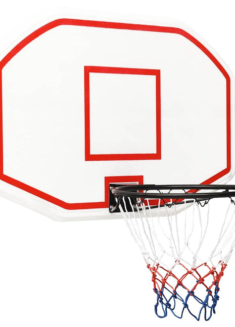 Basketbalbord 109x71x3 cm polyetheen wit