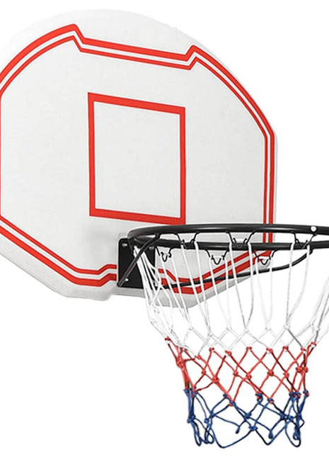 Basketbalbord 90x60x2 cm polyetheen wit