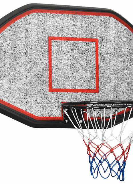 Basketbalbord 109x71x3 cm polyetheen zwart