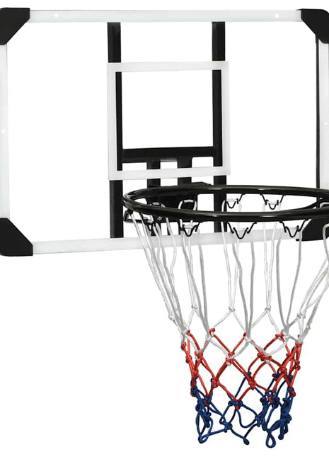 Basketbalbord 71x45x2,5 cm polycarbonaat transparant