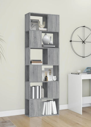 Boekenkast/Kamerscherm Eiken Grijs Sonoma