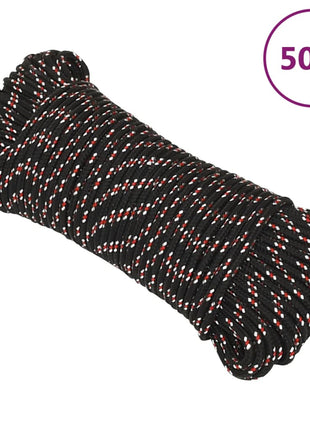 Boot Touw Polypropyleen Zwart En Rood