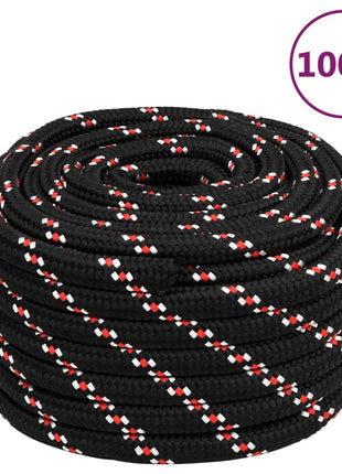 Boot Touw Polypropyleen Zwart En Rood