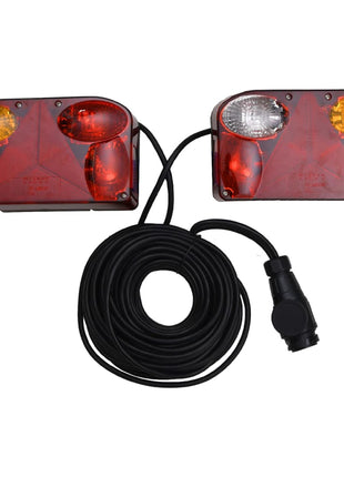 Aanhangerlampen 2 st klassiek peertje 12 V 23x6x13 cm rood