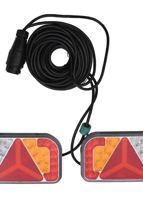 Aanhangerlampen 2 st LED-lamp 12 V 24x5x14,5 cm rood