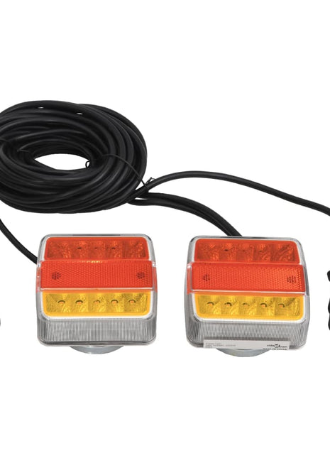 Aanhangerlampen 2 st LED-lamp 12 V 10,5x7,5x10 cm rood