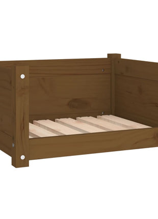 Hondenmand 55,5x45,5x28 cm massief grenenhout honingbruin