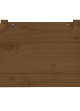 Hondenmand 55,5x45,5x28 cm massief grenenhout honingbruin