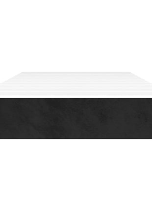 Pocketveringmatras 80X200X20 Cm Fluweel Zwart