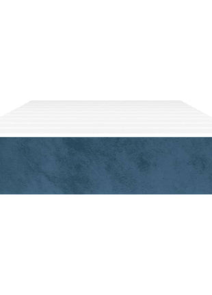 Pocketveringmatras 80X200X20 Cm Fluweel Donkerblauw