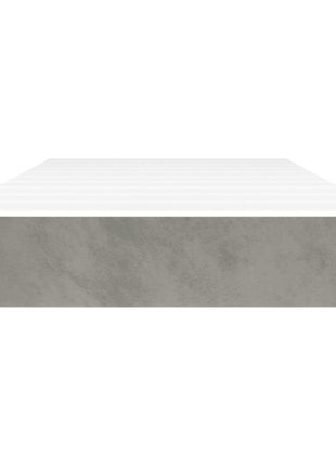 Pocketveringmatras 90X190X20 Cm Fluweel Lichtgrijs