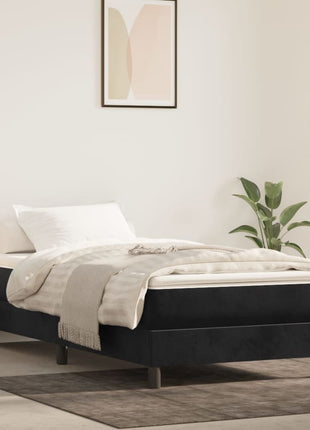 Pocketveringmatras 80X200X20 Cm Fluweel Zwart