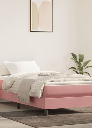 Pocketveringmatras 140X200X20 Cm Fluweel Roze