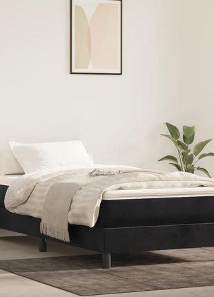 Pocketveringmatras 80X200X20 Cm Fluweel Zwart