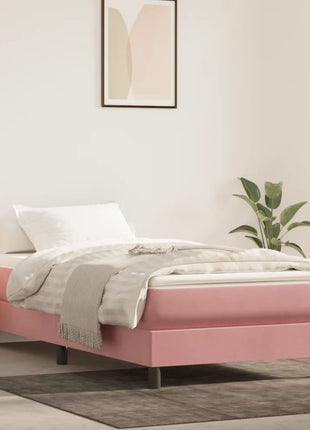 Pocketveringmatras 140X200X20 Cm Fluweel Roze