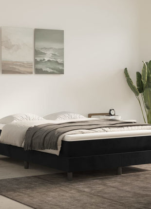 Pocketveringmatras 80X200X20 Cm Fluweel Zwart