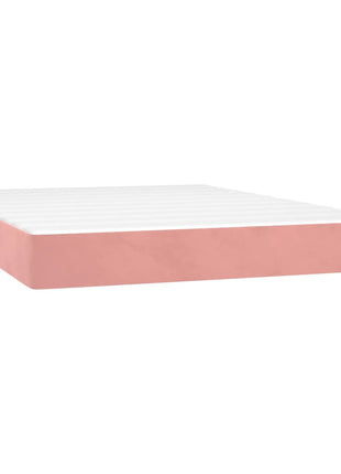 Pocketveringmatras 140X200X20 Cm Fluweel Roze
