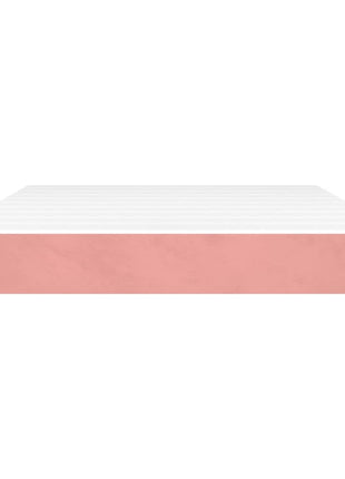 Pocketveringmatras 140X200X20 Cm Fluweel Roze