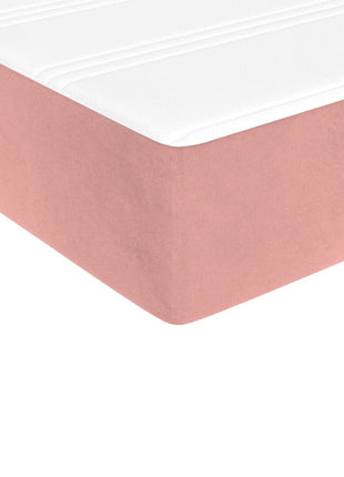 Pocketveringmatras 140X200X20 Cm Fluweel Roze