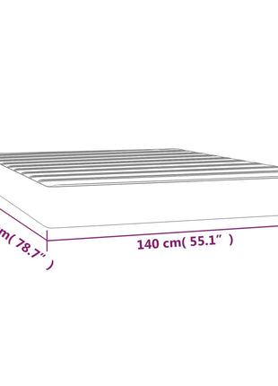 Pocketveringmatras 140X200X20 Cm Fluweel Roze