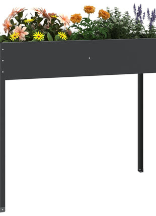 Plantenbak 100,5X40,5X90 Cm Gegalvaniseerd Staal Antracietkleur