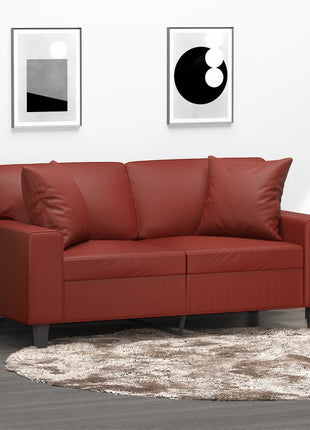 Sierkussens 2 St 40X40 Cm Kunstleer Kleurig