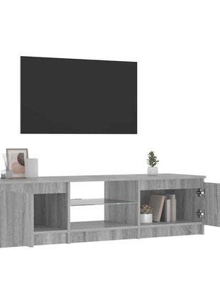 Tv-Meubel Met Led-Verlichting Eiken