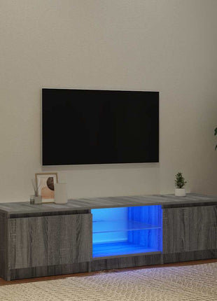Tv-Meubel Met Led-Verlichting Eiken