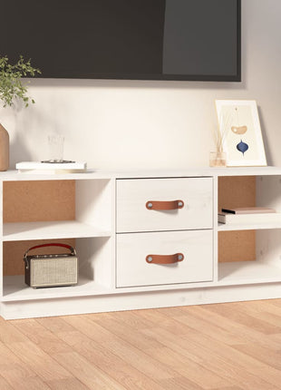 Tv-Meubel 100X34X40 Cm Massief Grenenhout