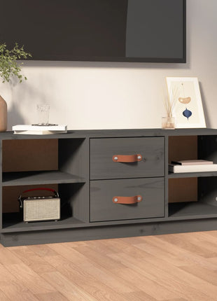 Tv-Meubel 100X34X40 Cm Massief Grenenhout