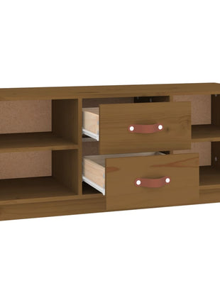 Tv-Meubel 100X34X40 Cm Massief Grenenhout