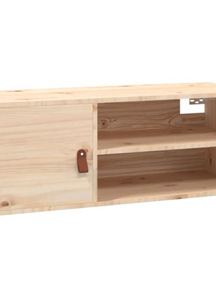 Wandkast 80X30X30 Cm Massief Grenenhout