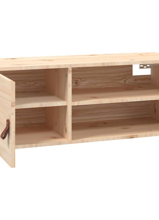 Wandkast 80X30X30 Cm Massief Grenenhout