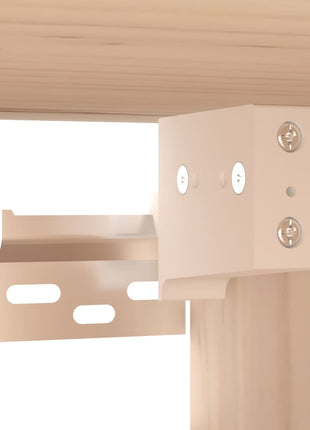 Wandkast 80X30X30 Cm Massief Grenenhout