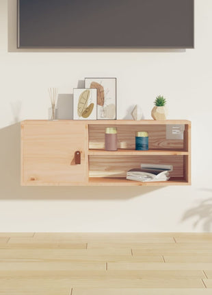Wandkast 80X30X30 Cm Massief Grenenhout