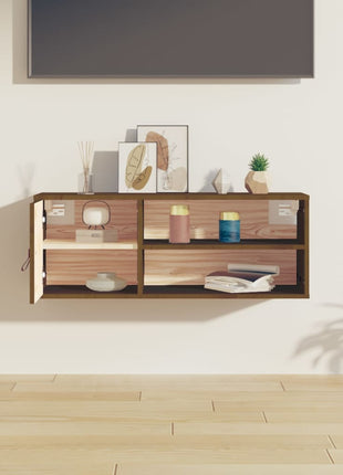 Wandkast 80X30X30 Cm Massief Grenenhout