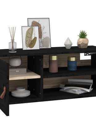 Wandkast 80X30X30 Cm Massief Grenenhout