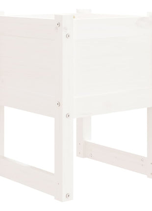 Plantenbakken 40X40X52,5 Cm Massief Grenenhout Wit