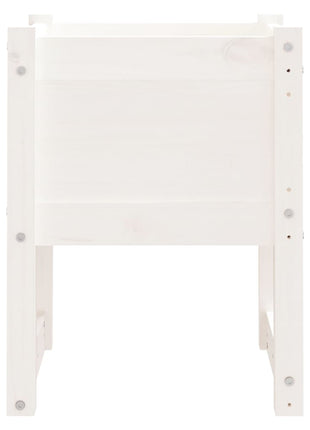 Plantenbakken 40X40X52,5 Cm Massief Grenenhout Wit