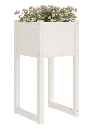 Plantenbakken Massief Grenenhout Wit