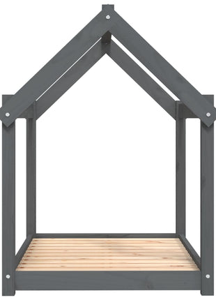 Hondenbed 101x70x90 cm massief grenenhout grijs