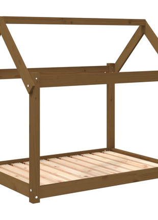 Hondenmand 101x70x90 cm massief grenenhout honingbruin