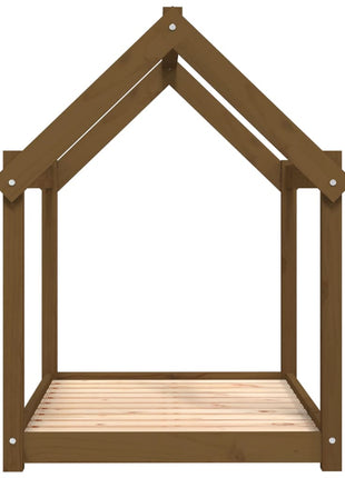 Hondenmand 101x70x90 cm massief grenenhout honingbruin