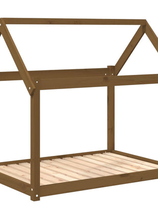 Hondenmand 111x80x100 cm massief grenenhout honingbruin