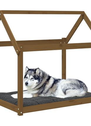 Hondenmand 111x80x100 cm massief grenenhout honingbruin