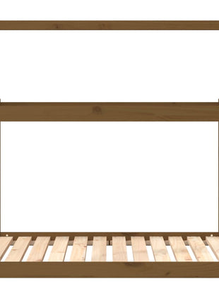 Hondenmand 111x80x100 cm massief grenenhout honingbruin