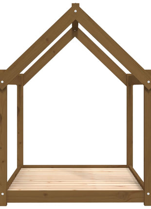 Hondenmand 111x80x100 cm massief grenenhout honingbruin
